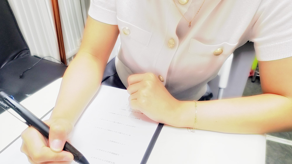 みかさんアンケート記入中